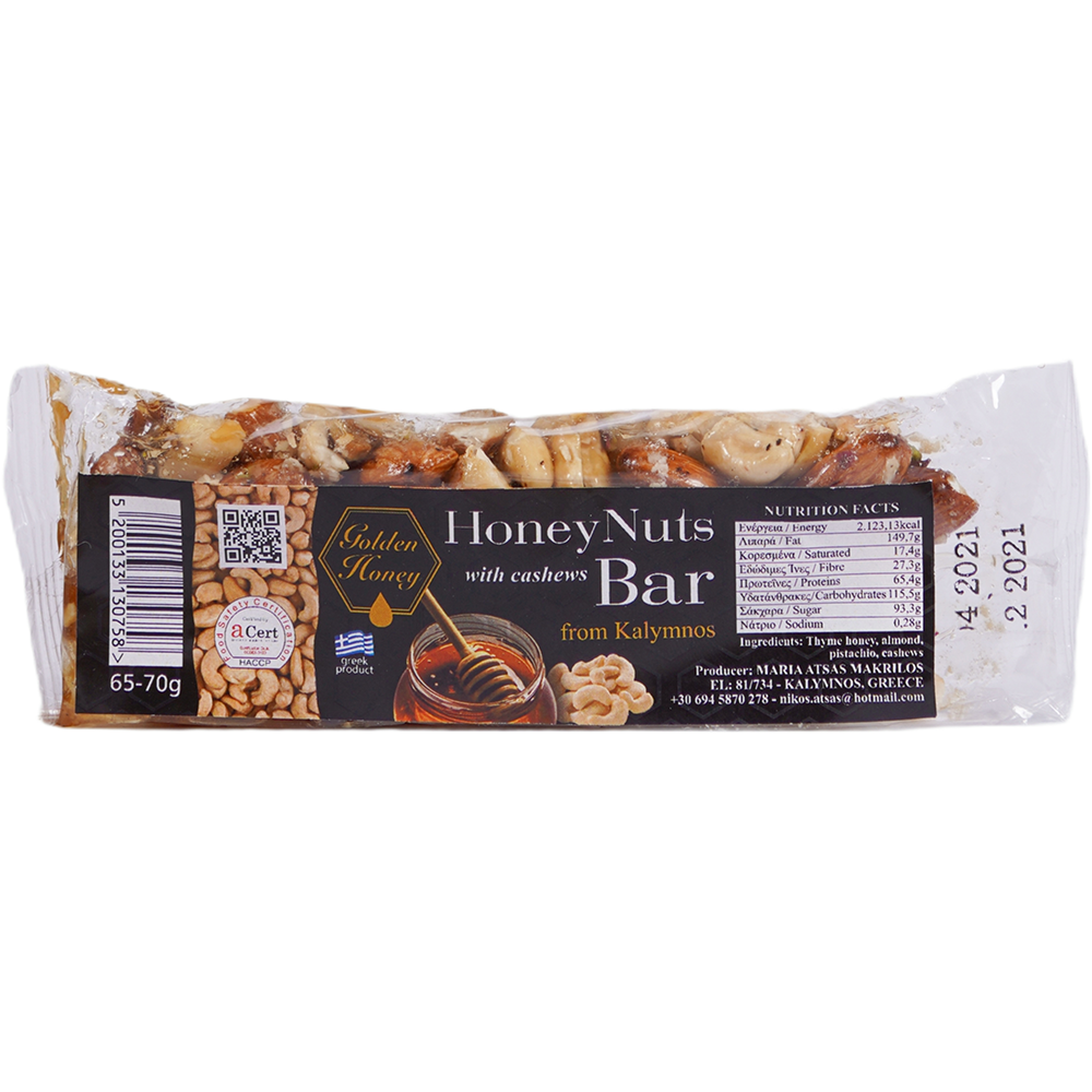 Honey Nuts with cashew nuts Bar